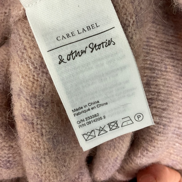 & Other Stories Wool Alpaca Fuzzy Button Up Cardigan - Picture 8 of 10